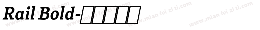 Rail Bold字体转换